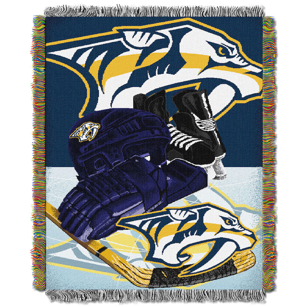 Nashville Predators Home Ice Advantage Series Tapestry Blanket 48 x 60