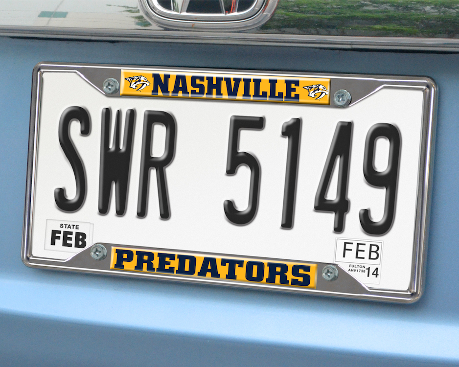 Nashville Predators License Plate Frame