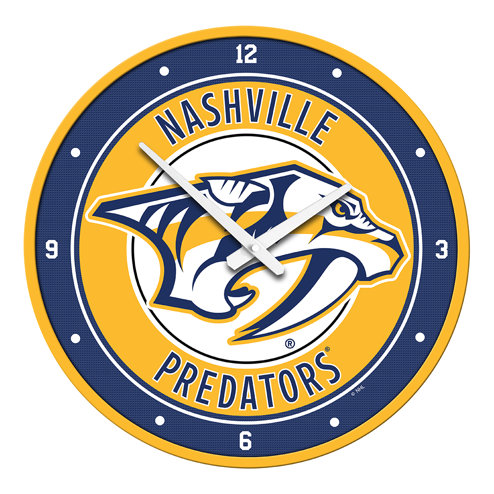 Nashville Predators Modern Disc Wall Clock