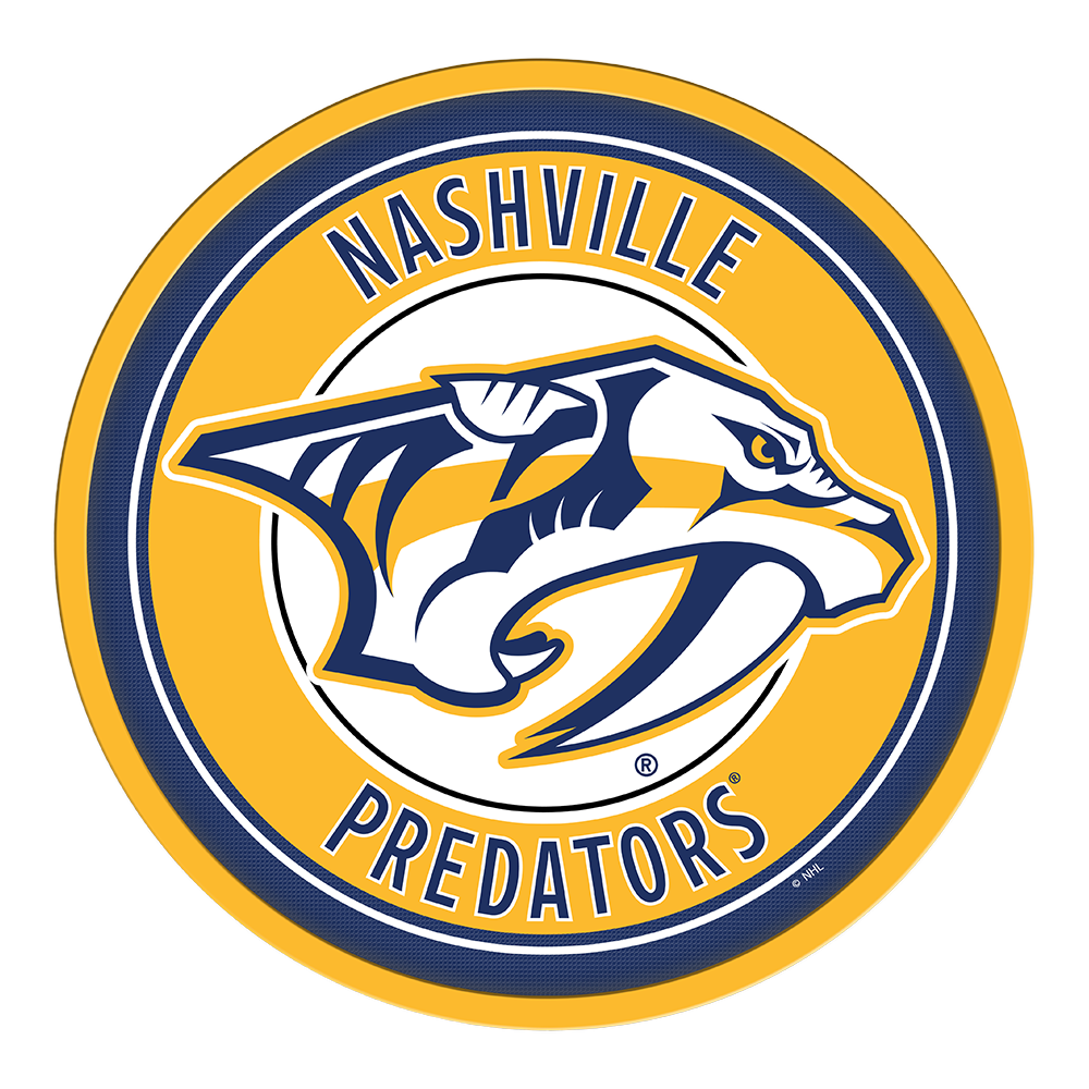 Nashville Predators Modern Disc Wall Sign