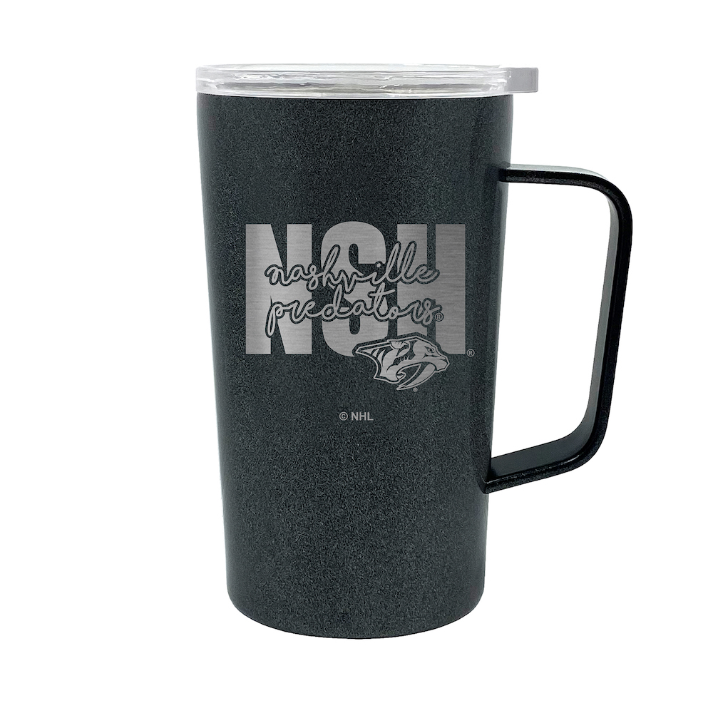 Nashville Predators 18 oz HUSTLE Travel Mug - ONYX