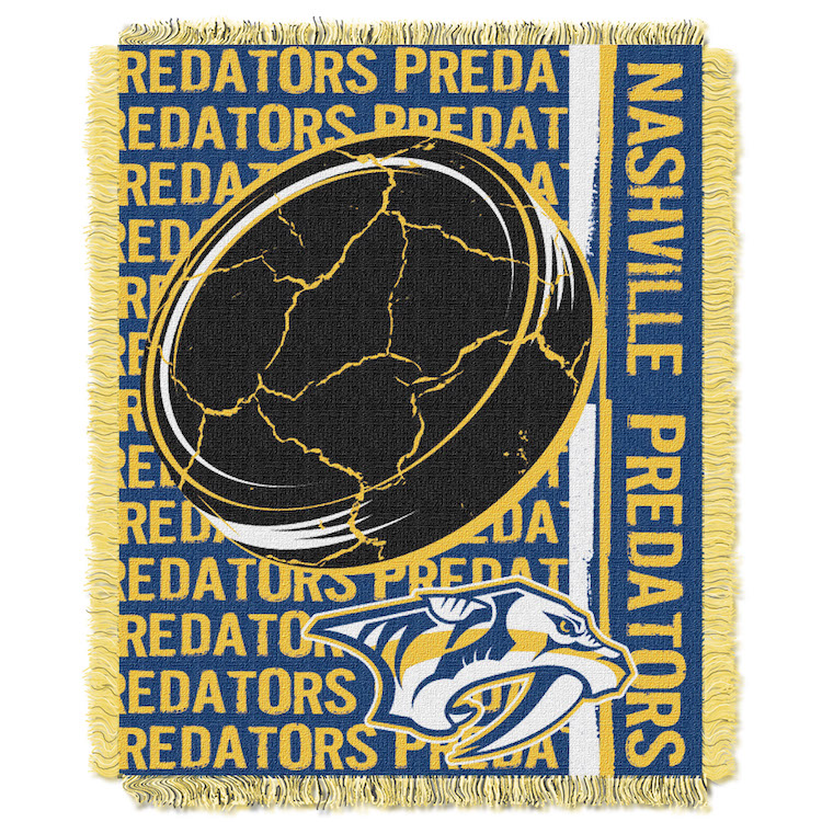 Nashville Predators Double Play Tapestry Blanket 48 x 60