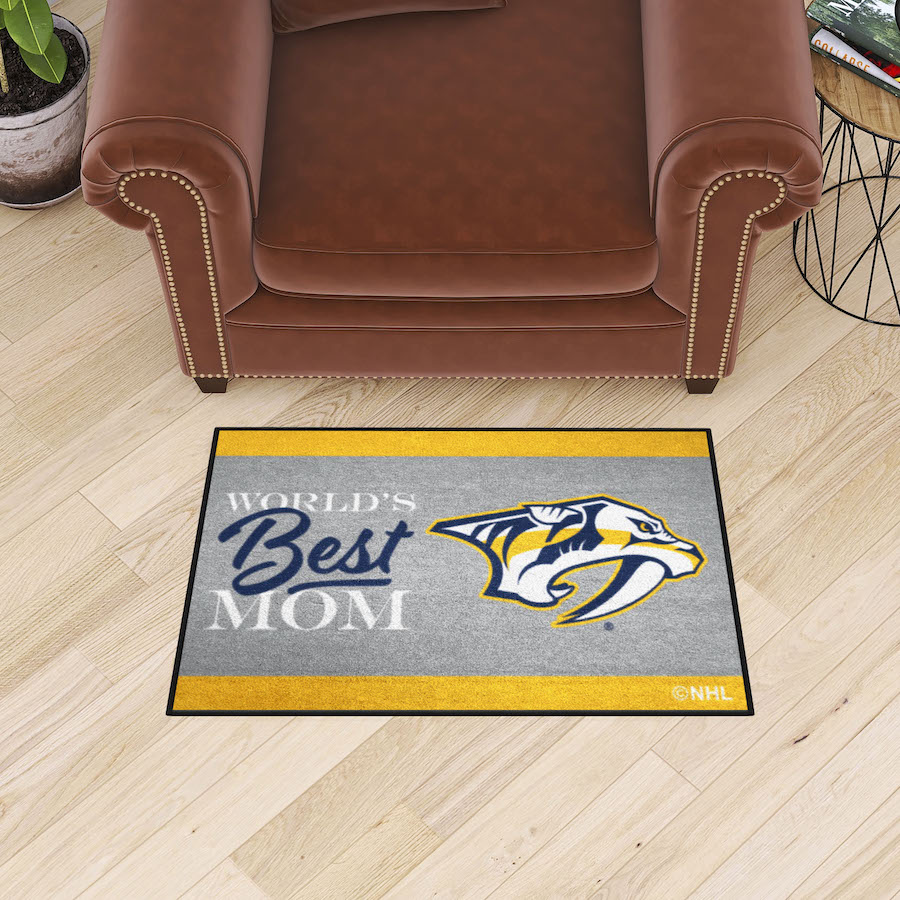 Nashville Predators 20 x 30 WORLDS BEST MOM Floor Mat