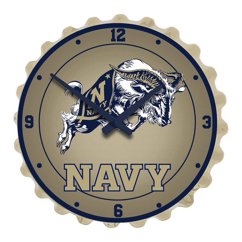 Navy Midshipmen Bottle Cap Wall Clock