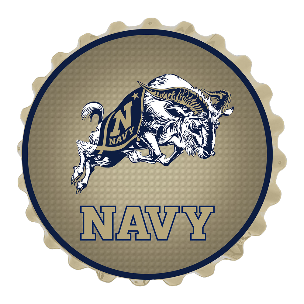 Navy Midshipmen Bottle Cap Wall Sign