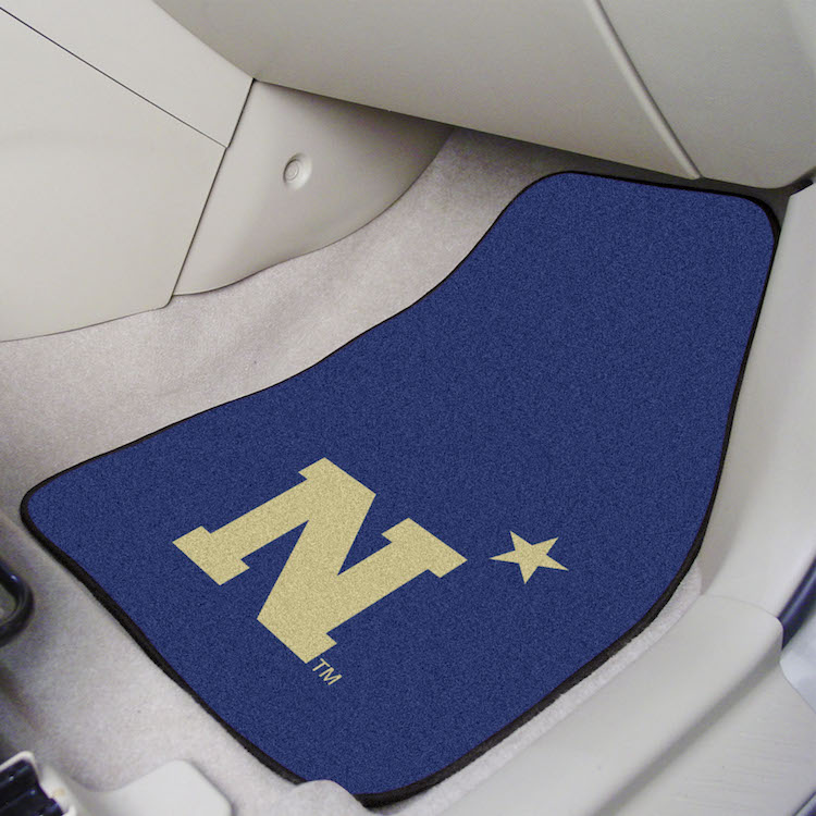 Navy Midshipmen Car Floor Mats 18 x 27 Carpeted-Pair