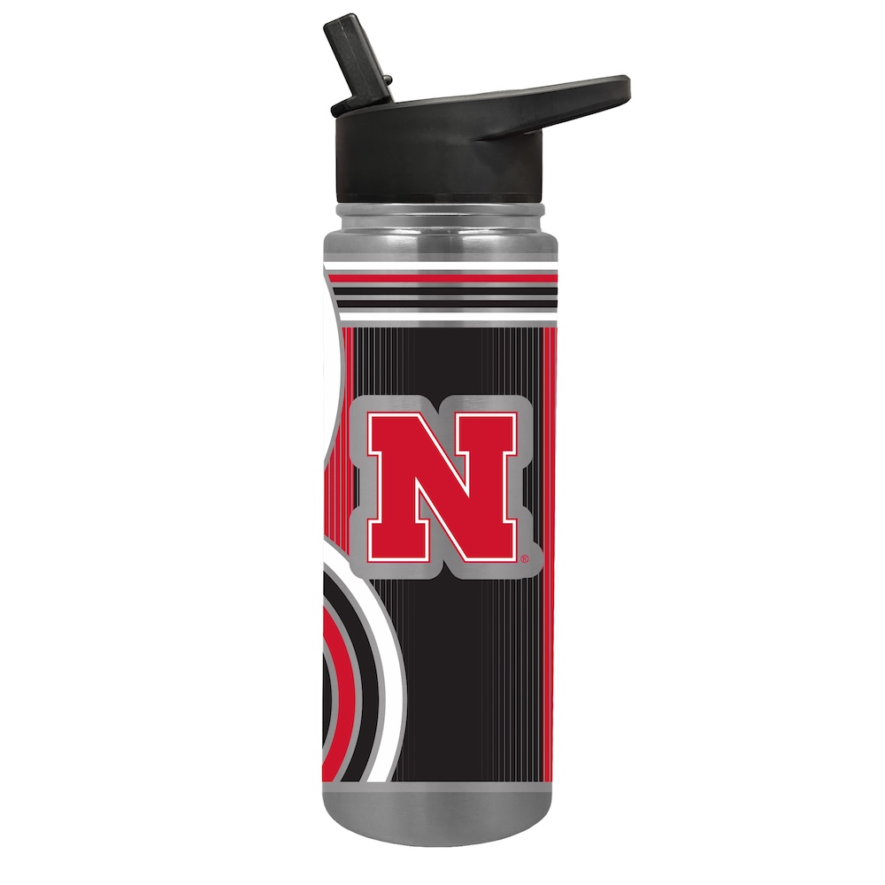 Nebraska Cornhuskers COOL VIBES 24 oz Thirst Hydration Water Bottle