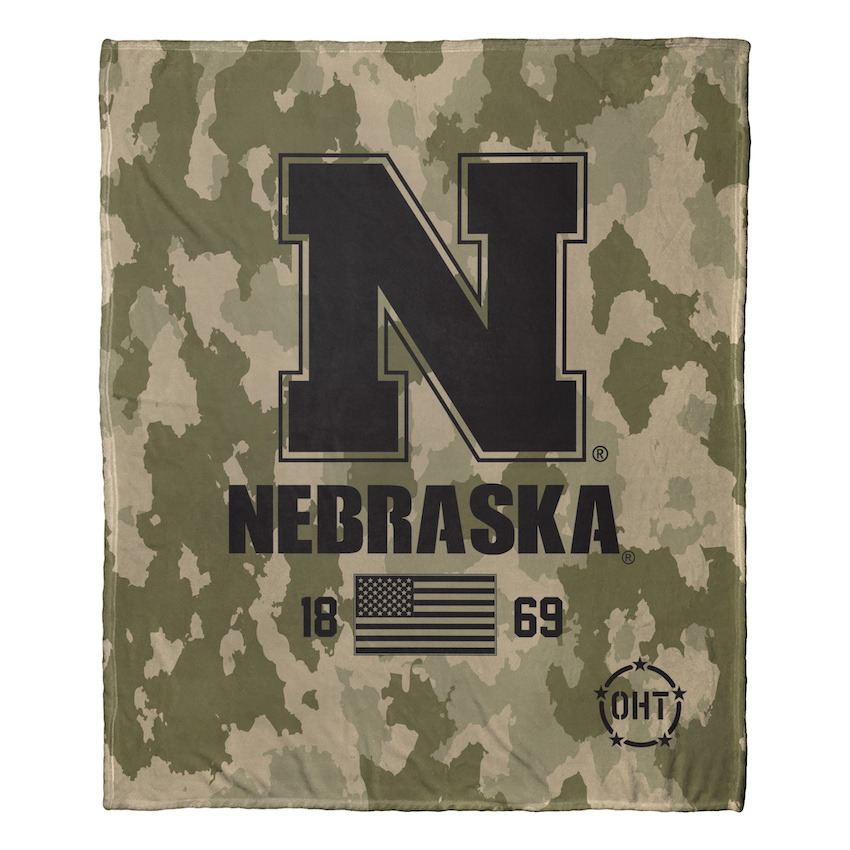 Nebraska Cornhuskers OHT Special OPS Silk Touch Throw Blanket