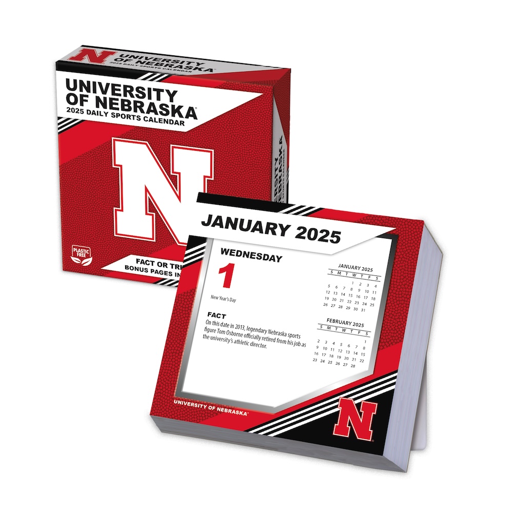 Nebraska Cornhuskers 2025 NCAA Page-A-Day Box Calendar