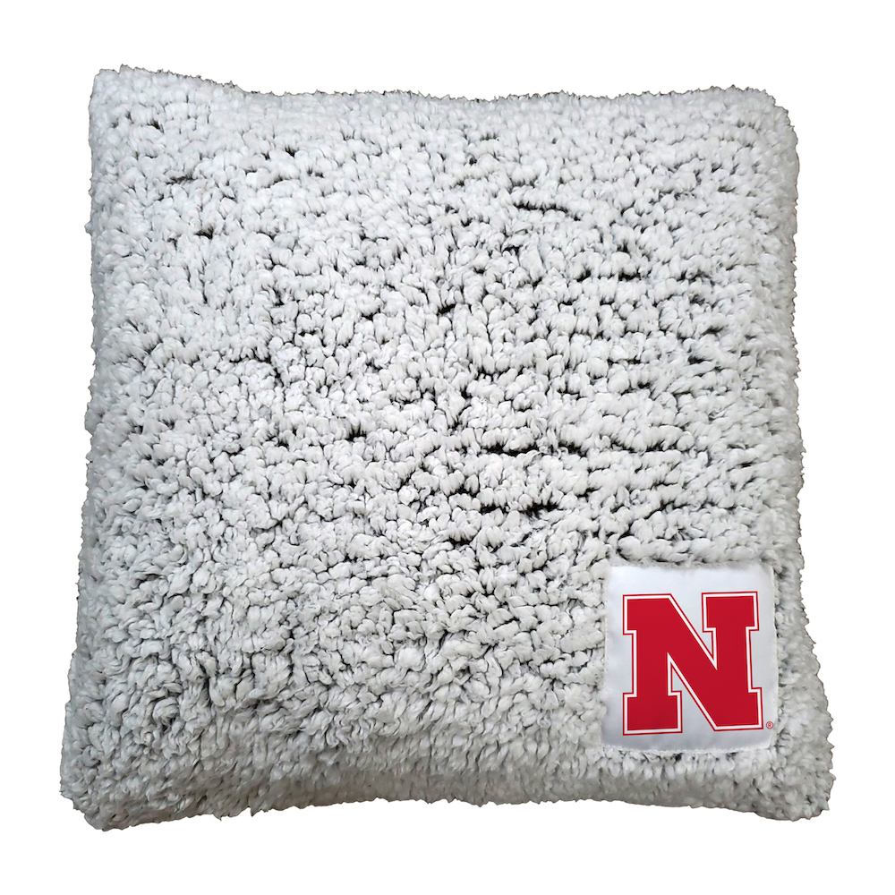 Nebraska Cornhuskers Frosty Throw Pillow
