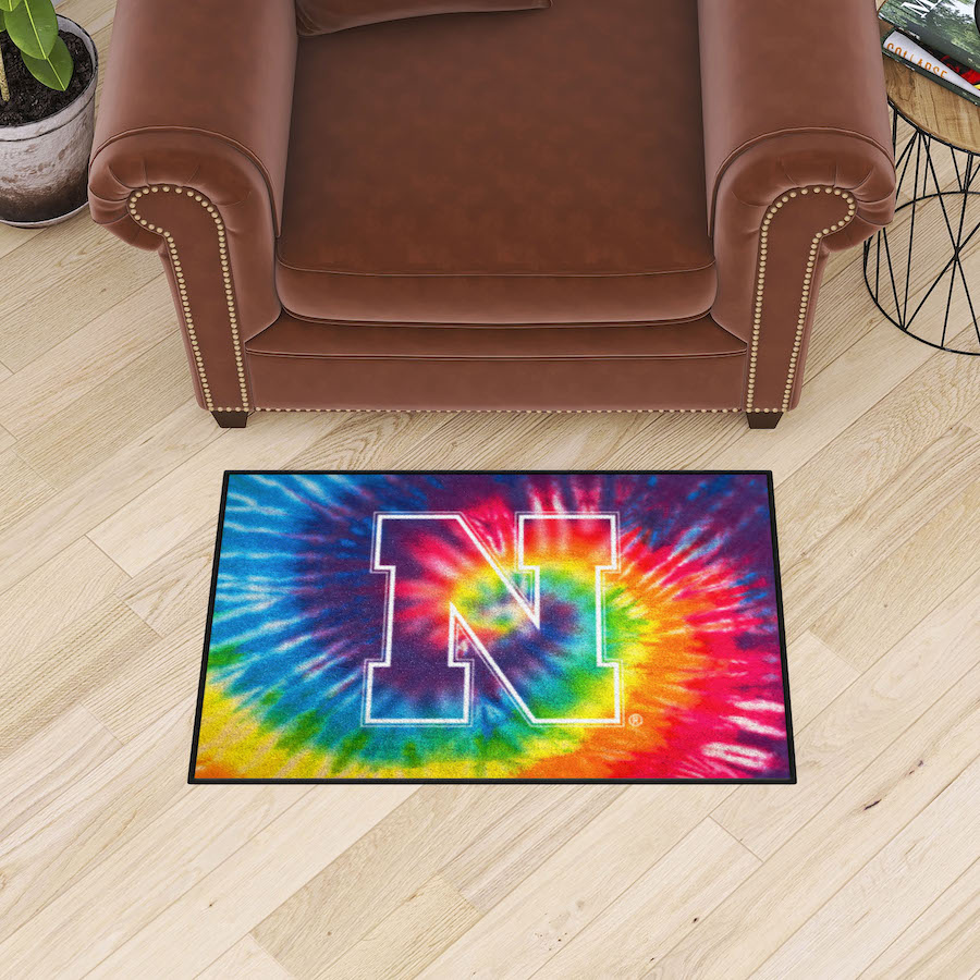 Nebraska Cornhuskers TIE-DIE 20 x 30 Starter Floor Mat