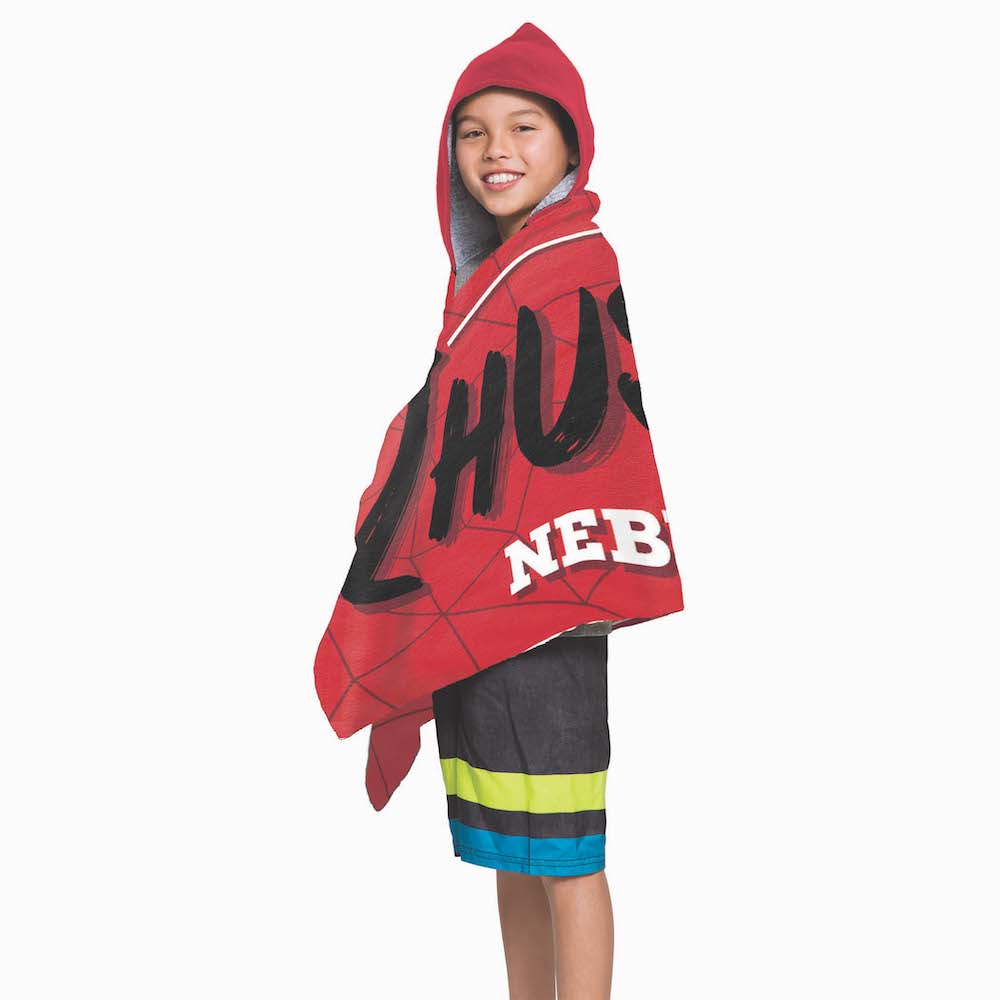 Nebraska Cornhuskers Youth Hooded Beach Towel