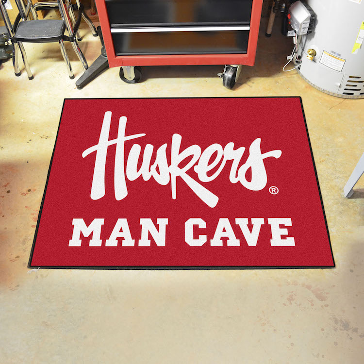 Nebraska Huskers ALL STAR 34 x 45 MAN CAVE Floor Mat