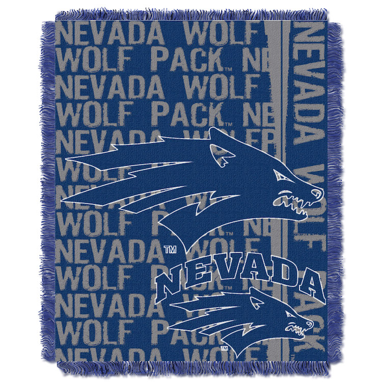 Nevada Wolfpack Double Play Tapestry Blanket 48 x 60