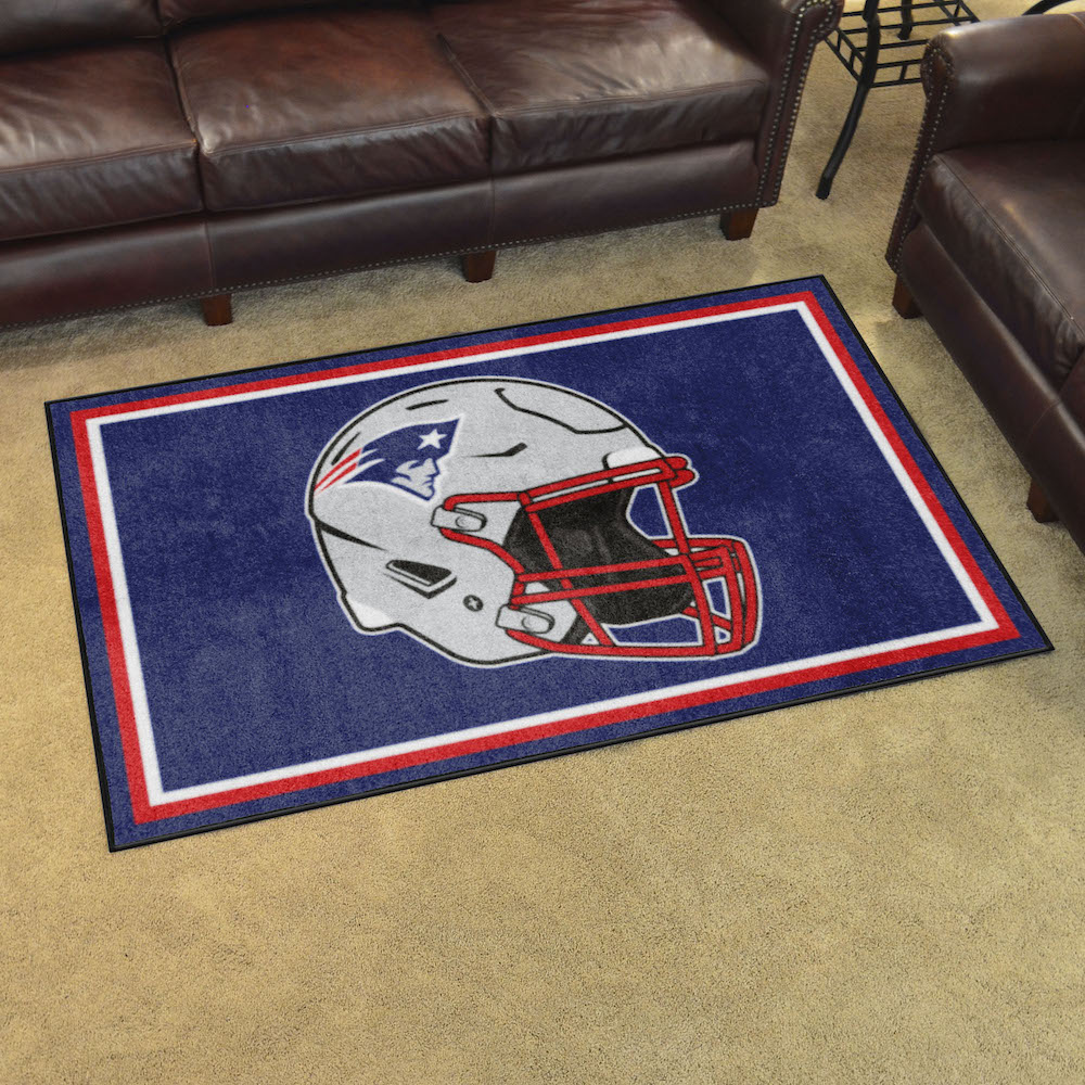 New England Patriots 4x6 Area Rug - Helmet Logo