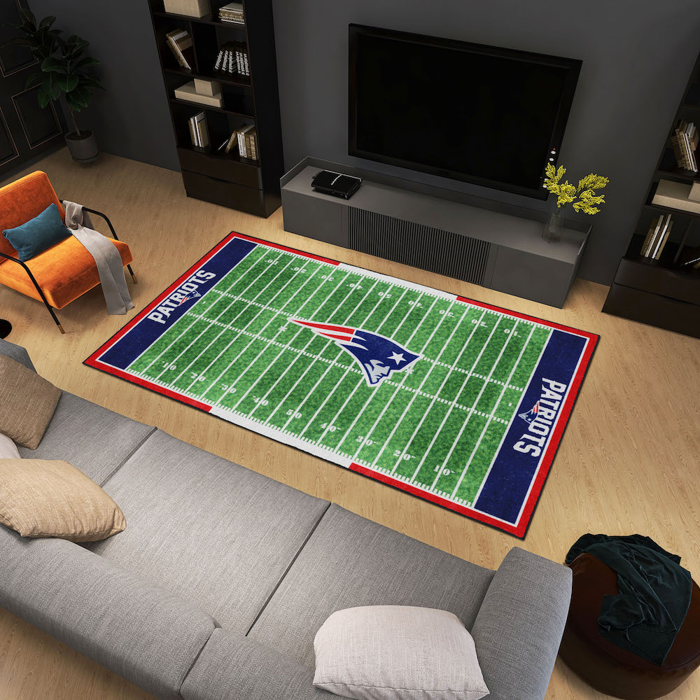 New England Patriots 6x10 Ft Ultra Plush Area Rug