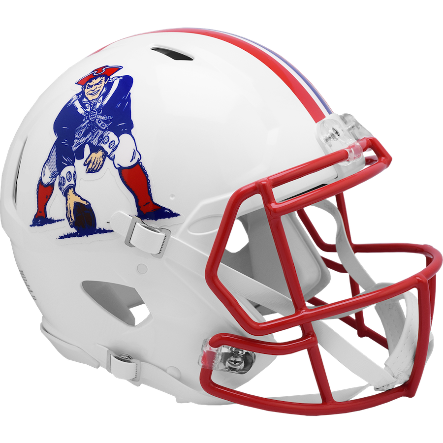 New England Patriots Authentic Speed THROWBACK Football Helmet 1990-1992