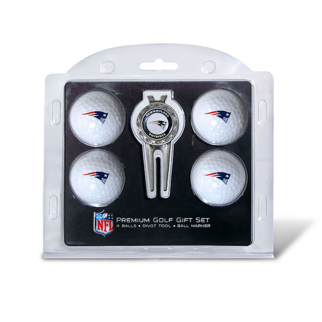 New England Patriots 4 Golf Ball and Divot Tool Set