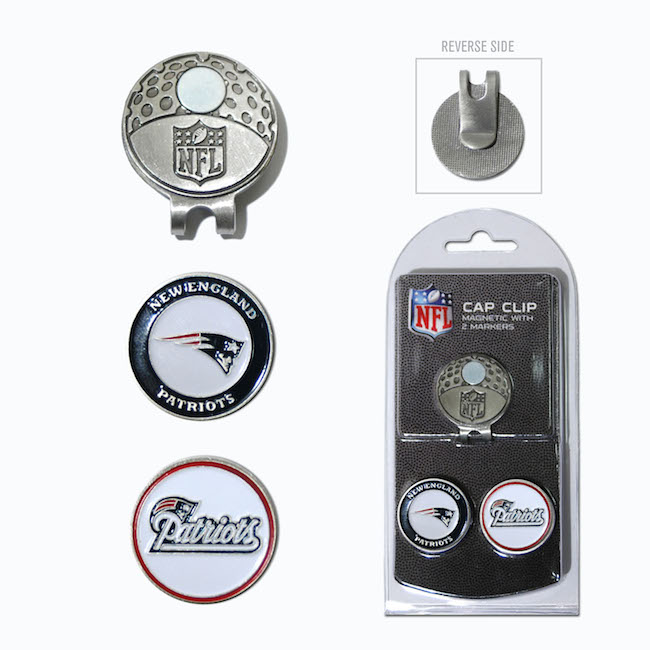 New England Patriots Hat Clip With 2 Ball Markers