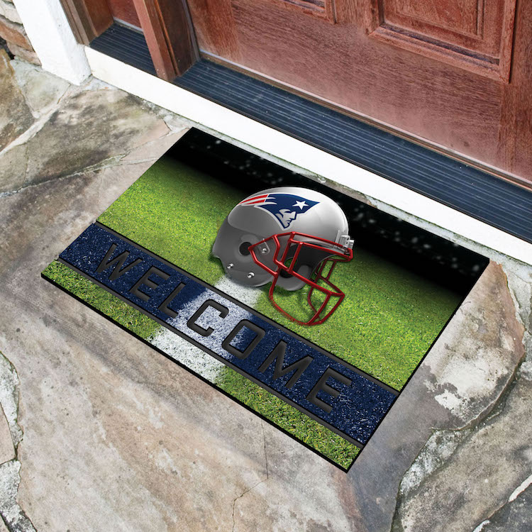 New England Patriots Recycled Crumb Rubber Door Mat