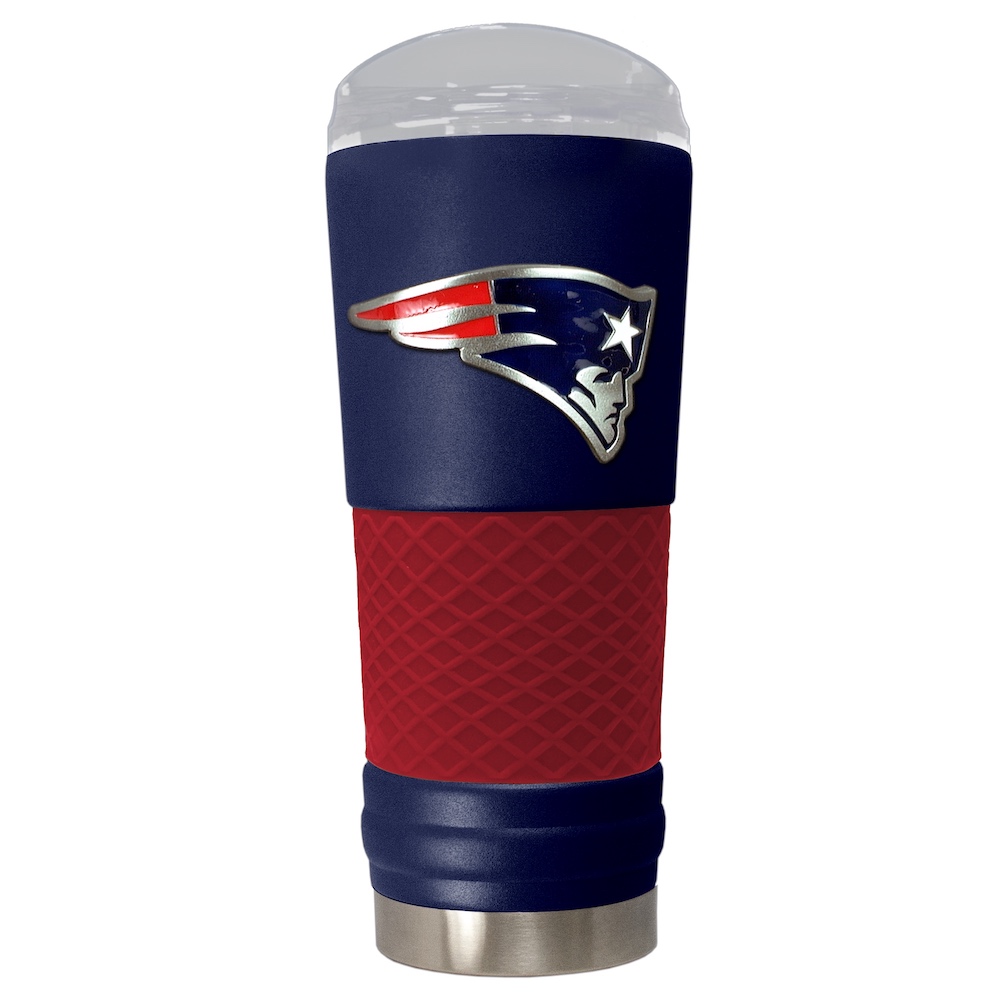 New England Patriots 24 oz DRAFT SERIES NFL Powder Coated Insulated Travel Tumbler