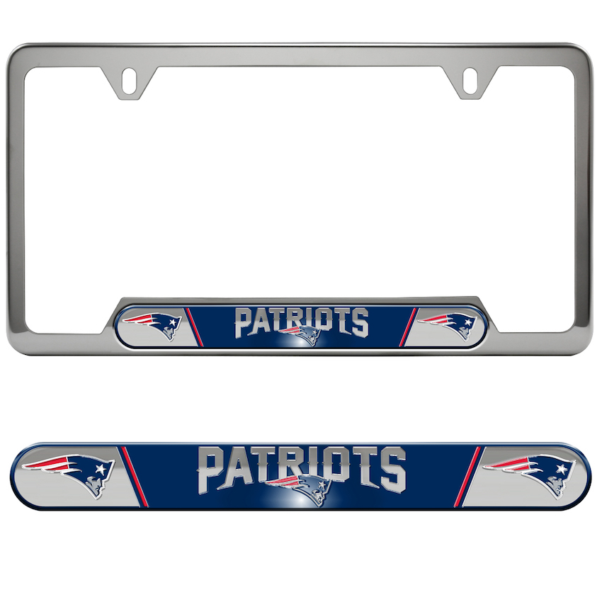 New England Patriots Embossed License Plate Frame