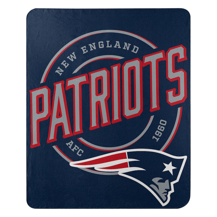 New England Patriots Fleece Throw Blanket 50 x 60