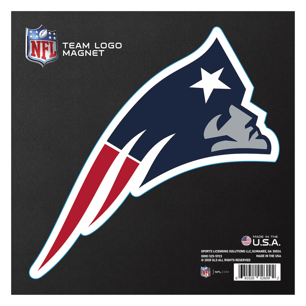 New England Patriots Large Team Logo Magnet - Indoor Outdoor