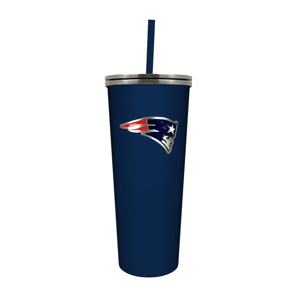 New England Patriots 24 oz Team Color Skinny Tumbler