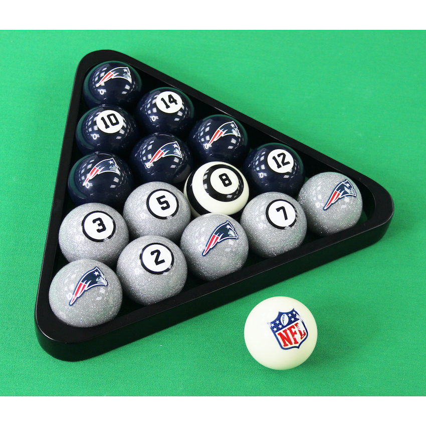 New England Patriots Billiard Ball Set with Numbers