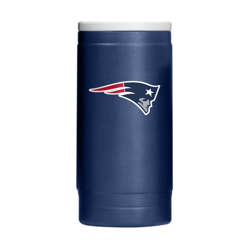 New England Patriots Powder Coated 12 oz. Slim Can Coolie