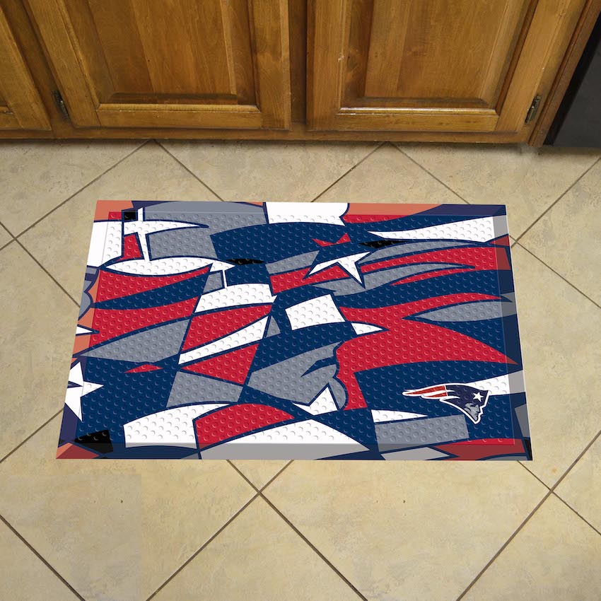 New England Patriots Quick Snap Style SCRAPER Door Mat