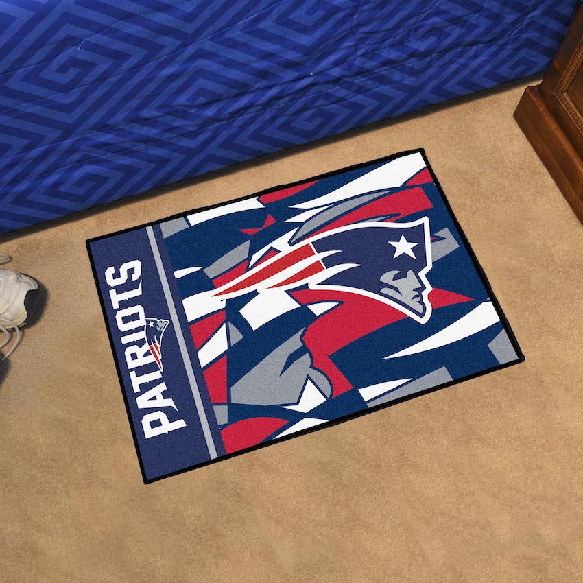 New England Patriots 20 x 30 Quick Snap Starter Floor Mat