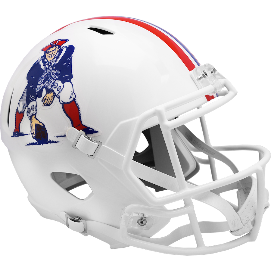 New England Patriots Speed Replica THROWBACK Football Helmet 1982-1989