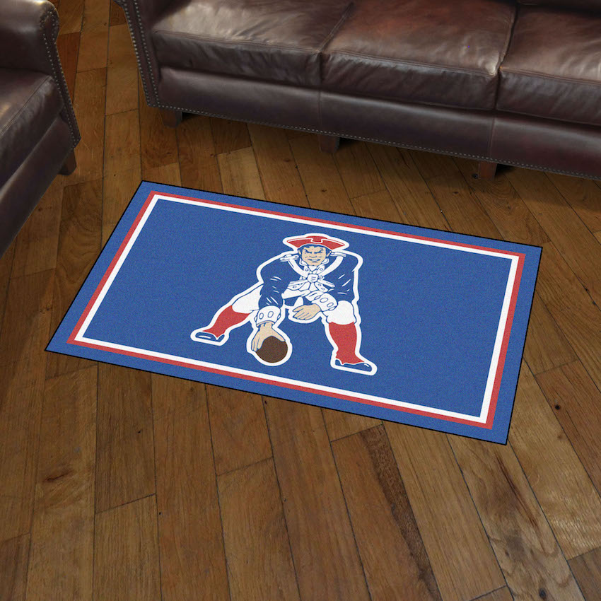 New England Patriots Vintage 3x5 Area Rug Throwback Logo