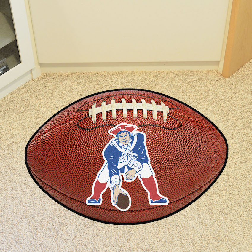 New England Patriots Vintage 22 x 35 Football Mat Throwback Logo