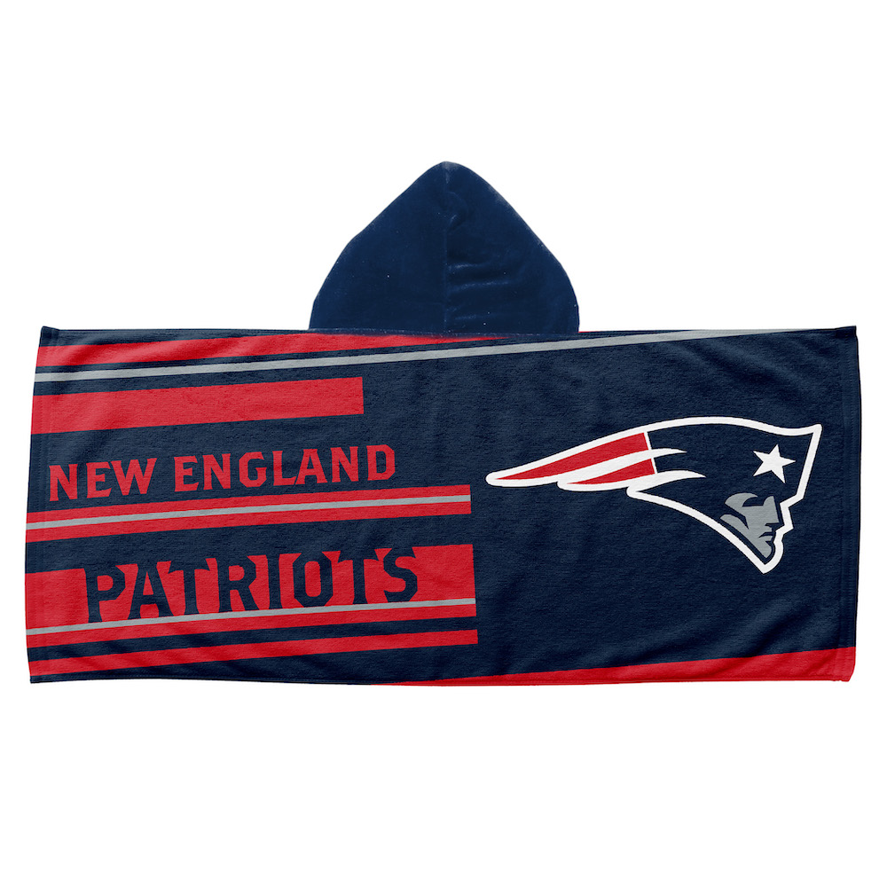 New England Patriots Youth Hooded Beach Towel