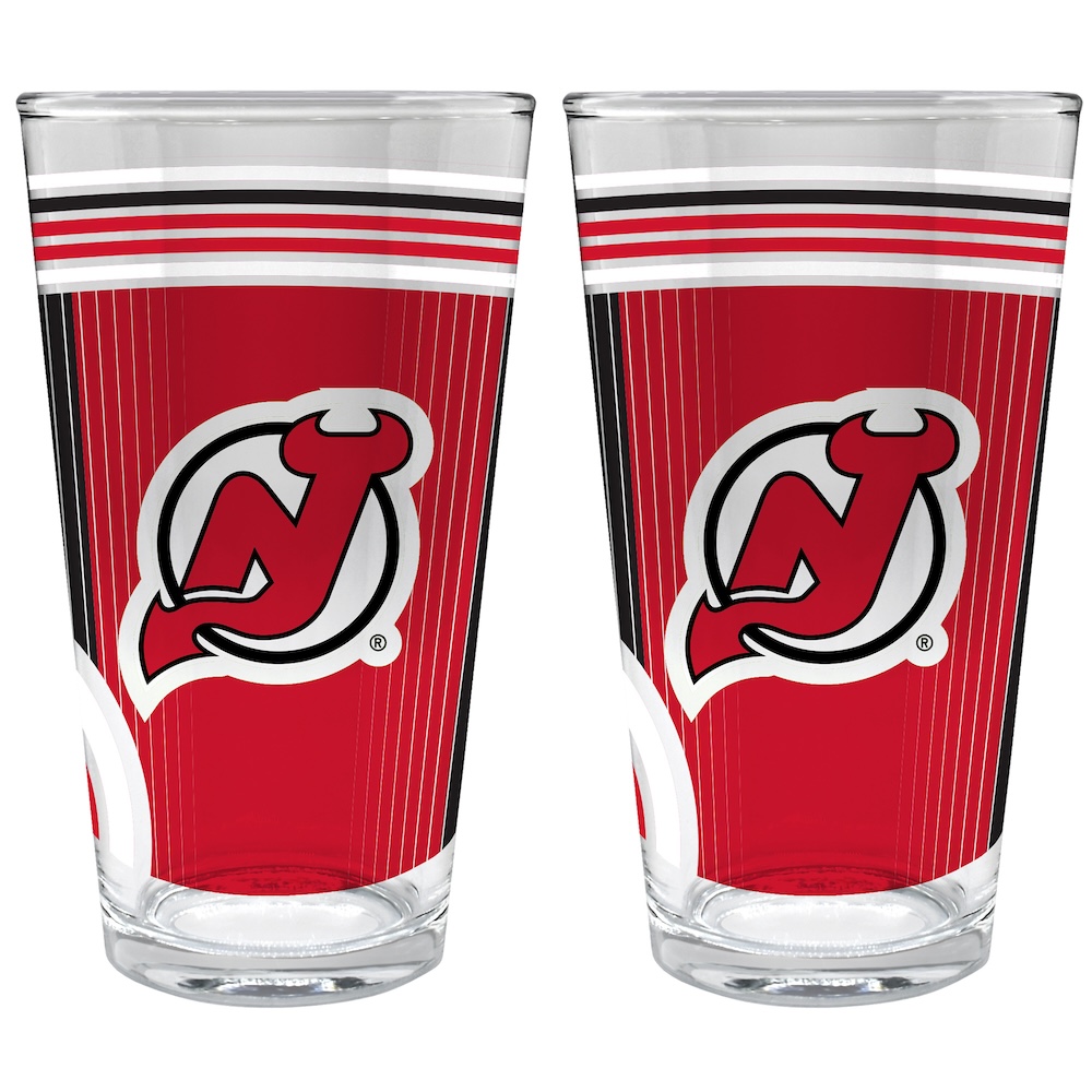 New Jersey Devils COOL VIBES 2 pc Pint Glass Set