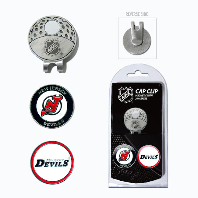 New Jersey Devils Hat Clip With 2 Ball Markers