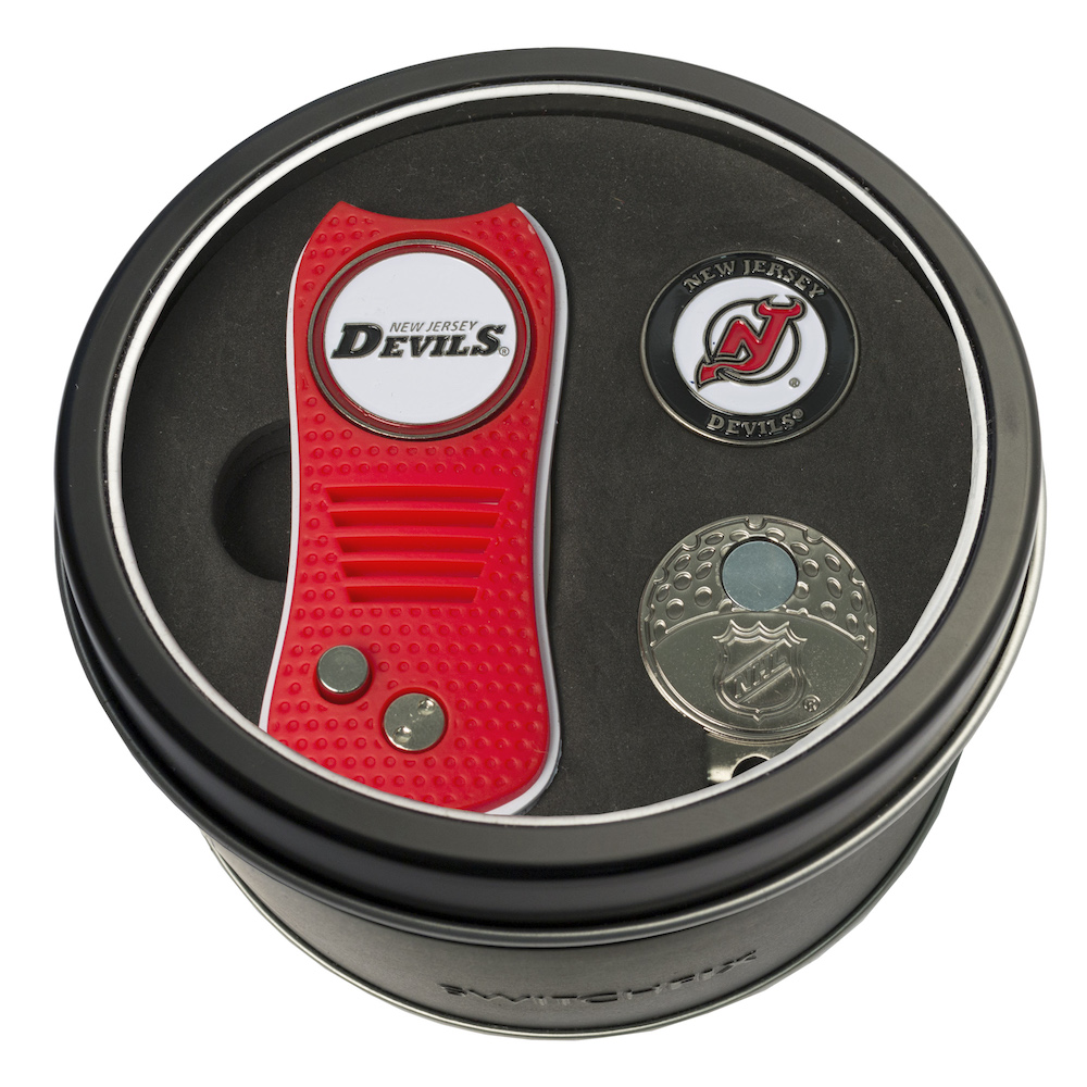 New Jersey Devils Switchblade Divot Tool Cap Clip and Ball Marker Gift Pack