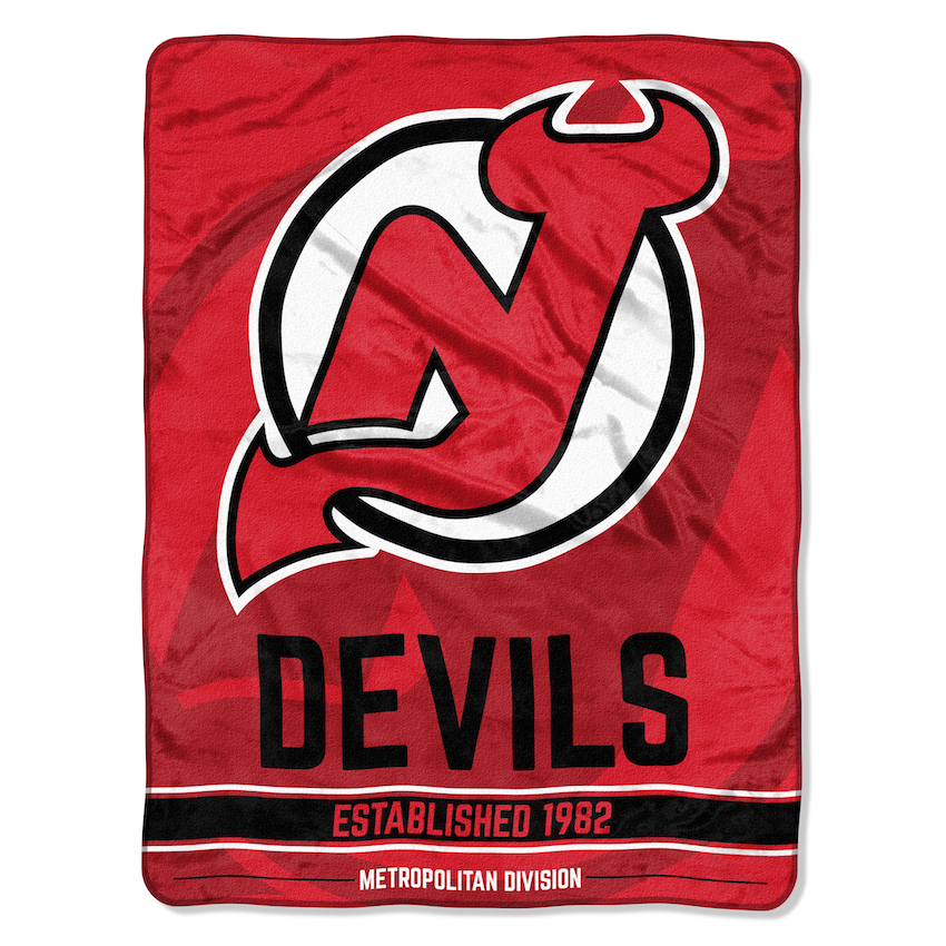 New Jersey Devils Micro Raschel 50 x 60 Team Blanket