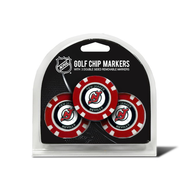 New Jersey Devils 3 Pack Golf Chips