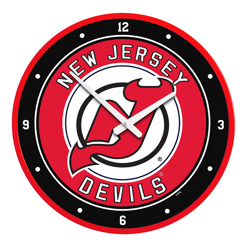 New Jersey Devils Modern Disc Wall Clock