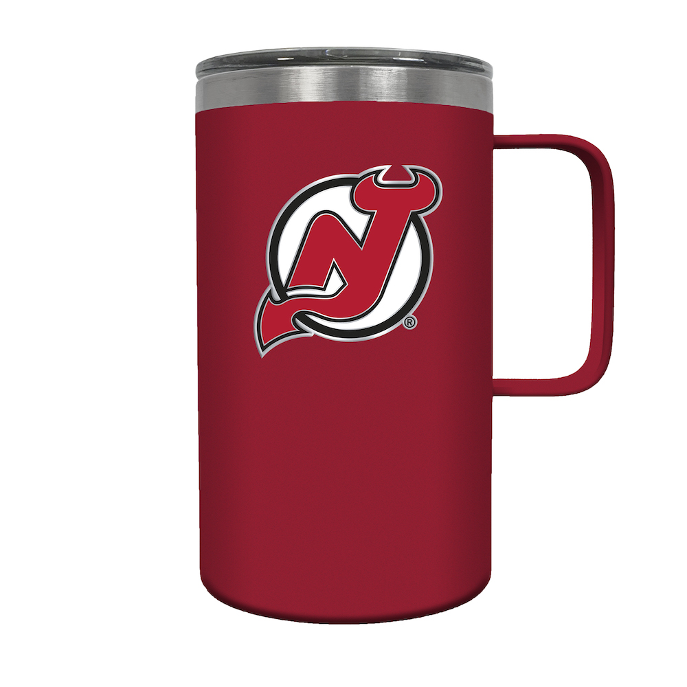 New Jersey Devils 18 oz HUSTLE Travel Mug - Team Color