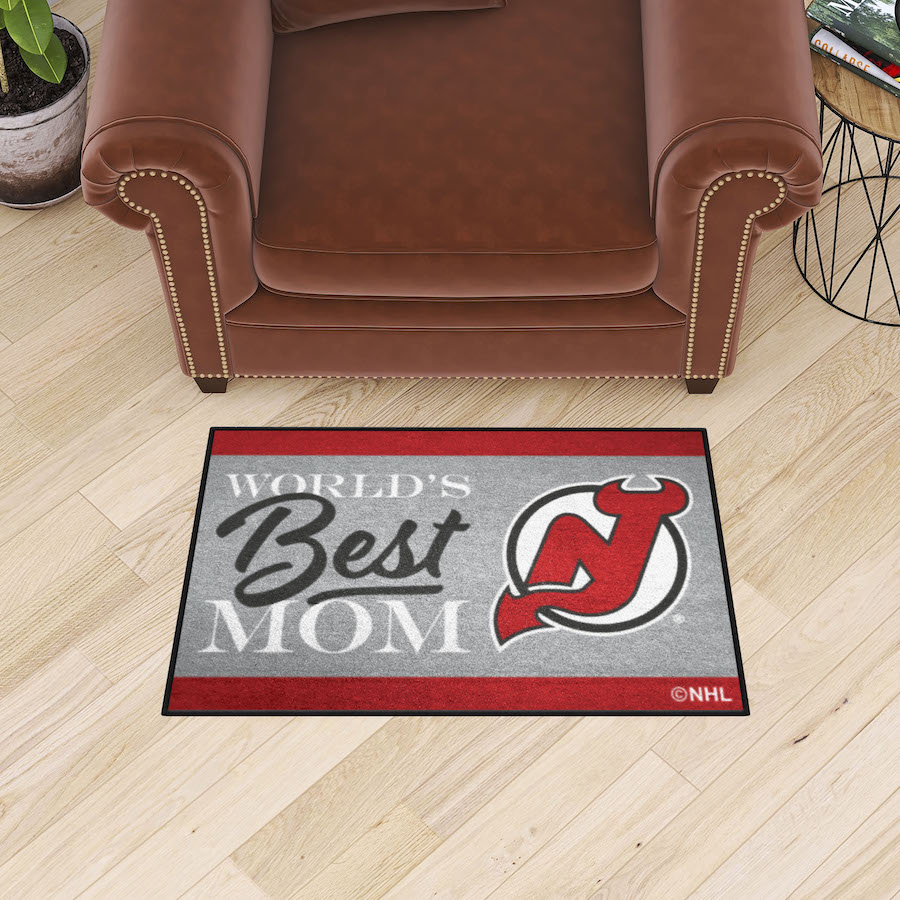 New Jersey Devils 20 x 30 WORLDS BEST MOM Floor Mat