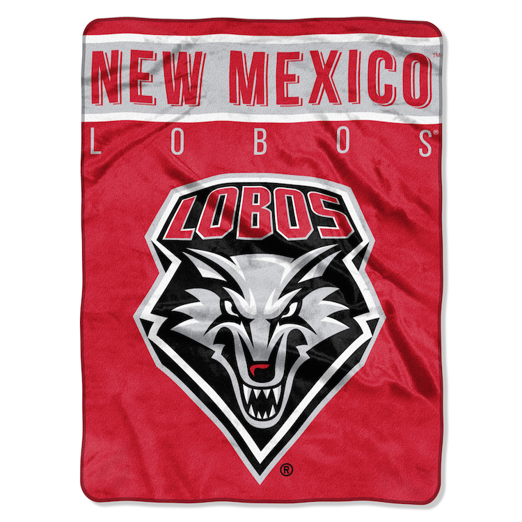 New Mexico Lobos Large Plush Fleece OVERTIME 60 x 80 Blanket