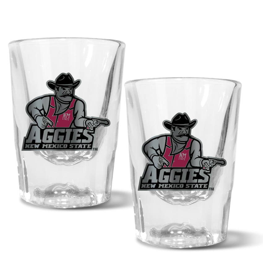 New Mexico State Aggies 2pc Prism Shot Set