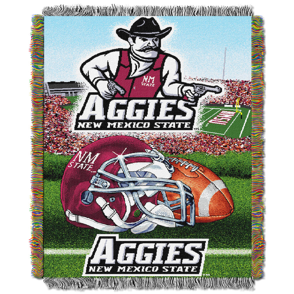 New Mexico State Aggies Home Field Advantage Series Tapestry Blanket 48 x 60