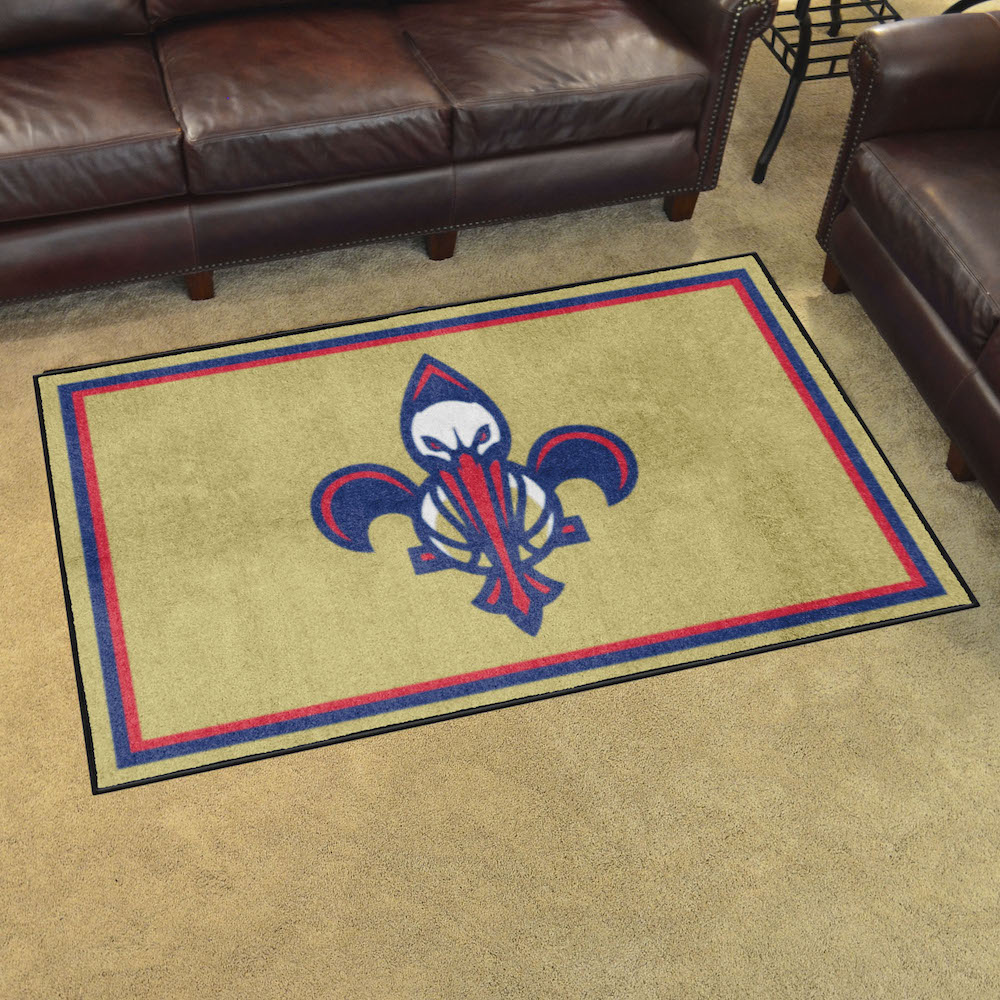 New Orleans Pelicans 4x6 Area Rug - 2nd Logo