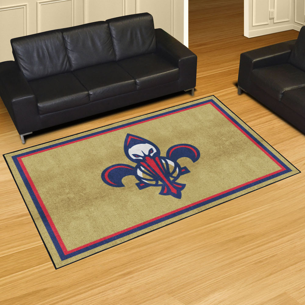 New Orleans Pelicans 5x8 Area Rug - 2nd Logo